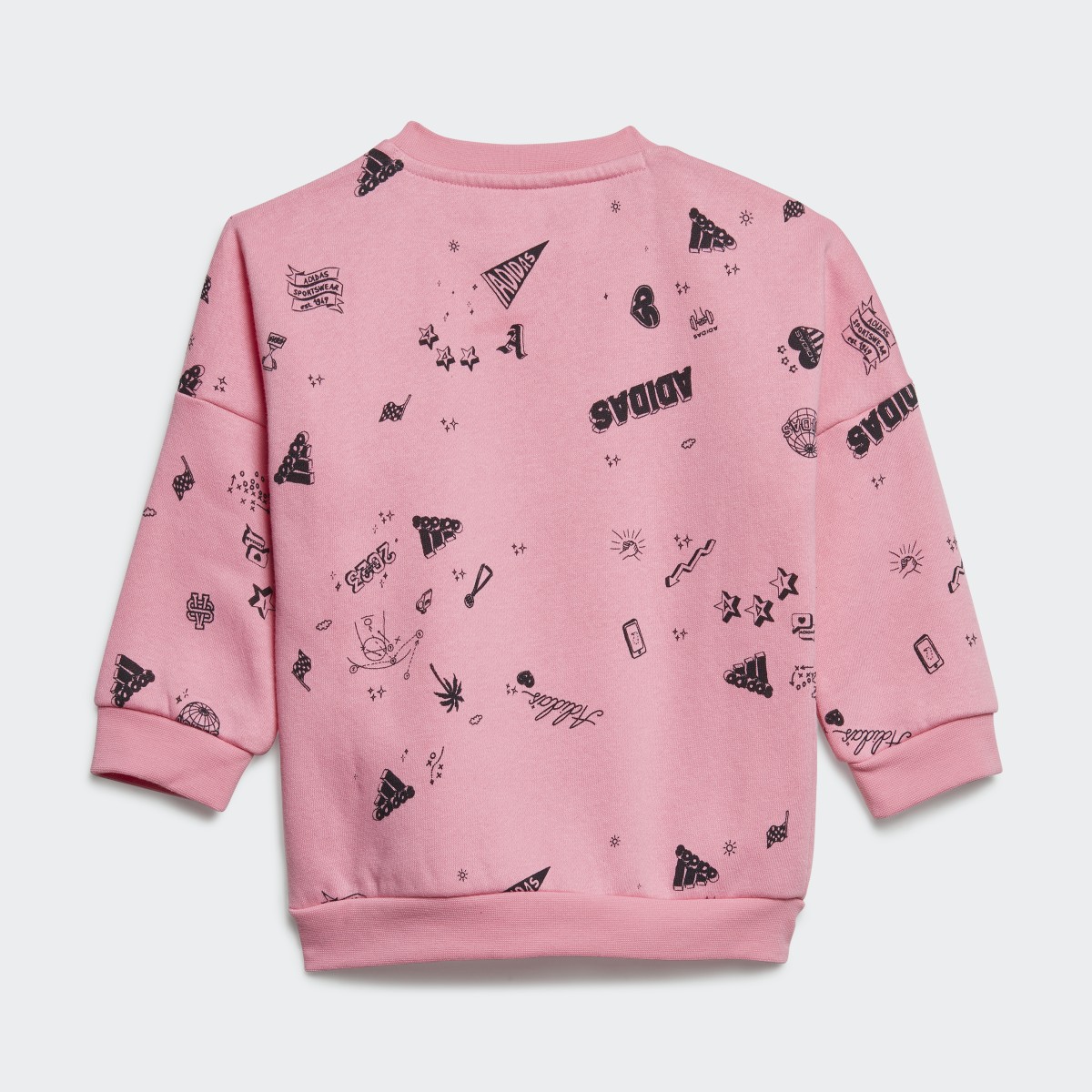 Adidas Zestaw Brand Love Crew Sweatshirt Set Kids. 4