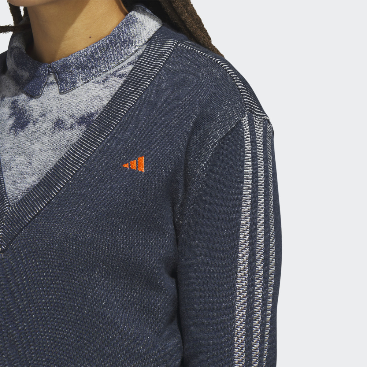 Adidas Made To Be Remade V-Neck Pullover Sweater. 6