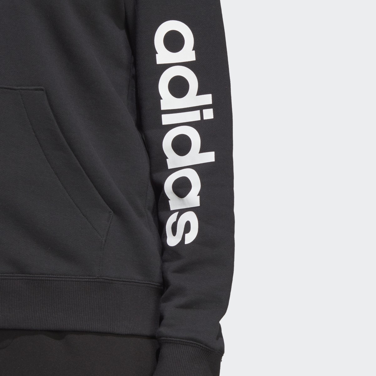 Adidas Veste à capuche entièrement zippée en molleton Essentials Linear (Grandes tailles). 7