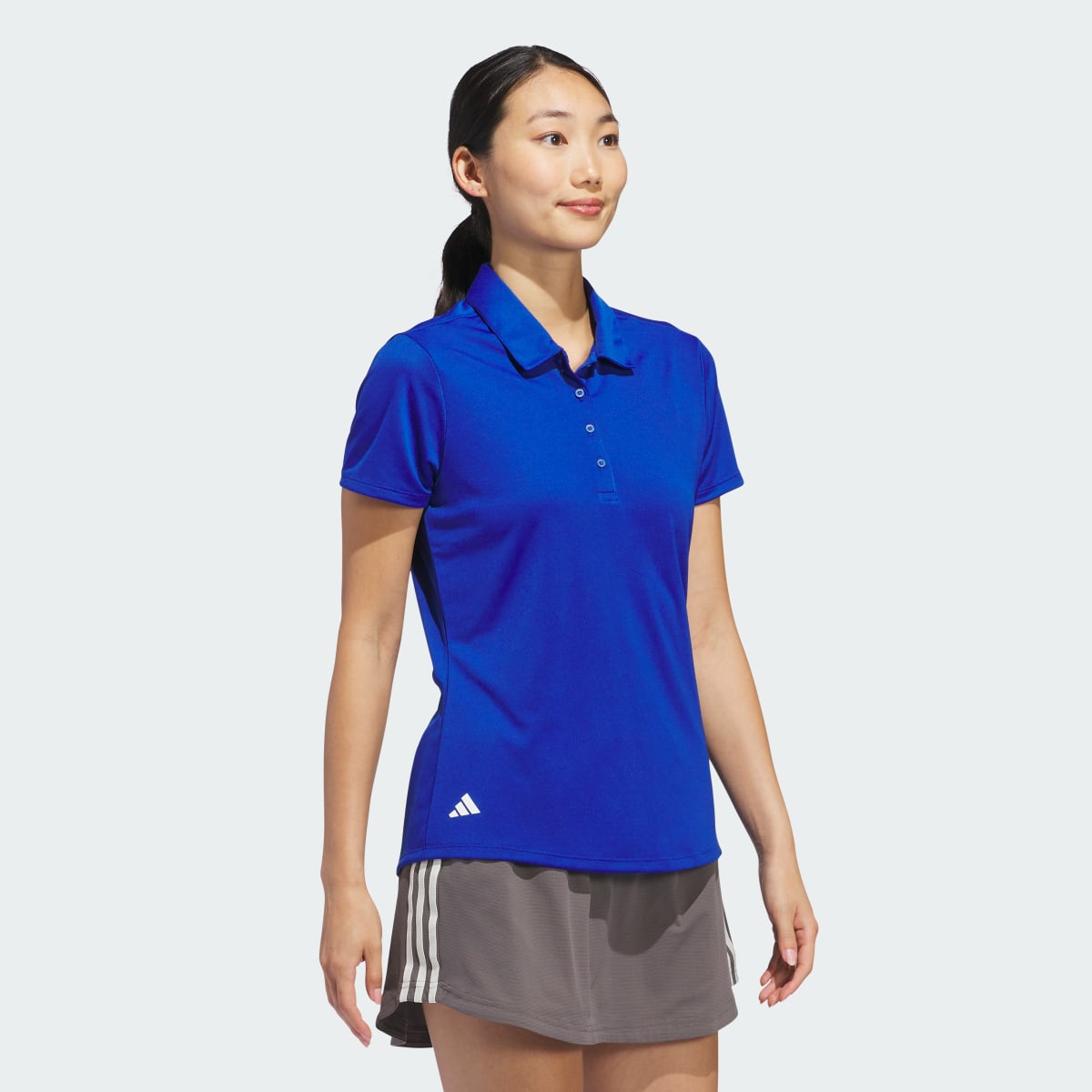 Adidas Women's Solid Performance Short Sleeve Polo Shirt. 4