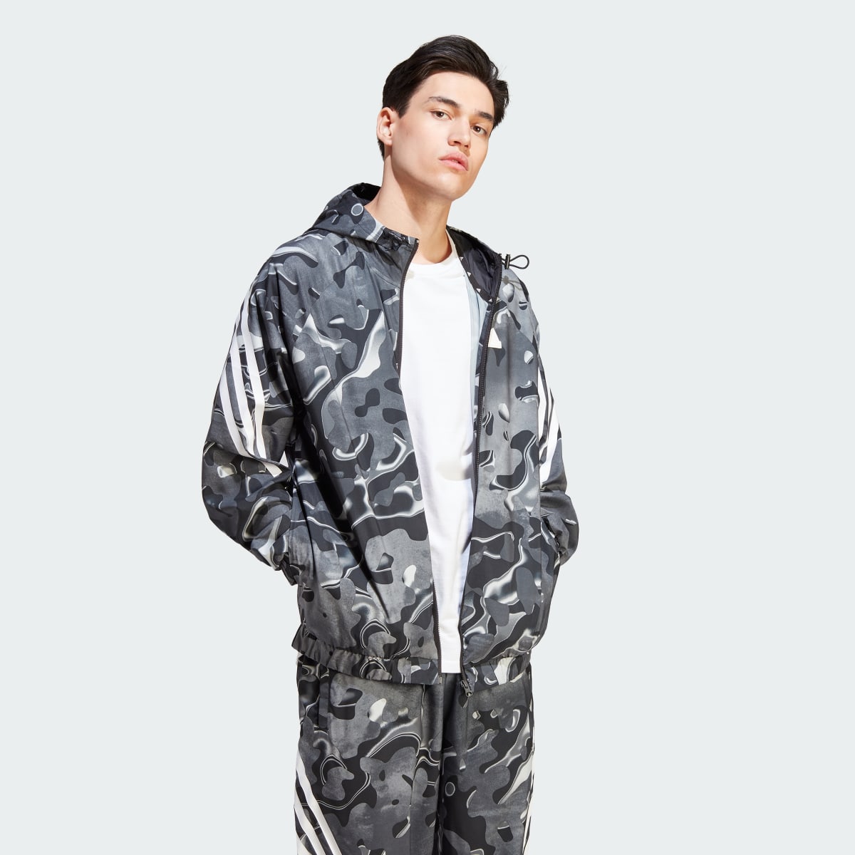 Adidas Bluza z kapturem Future Icons Allover Print Full-Zip. 4