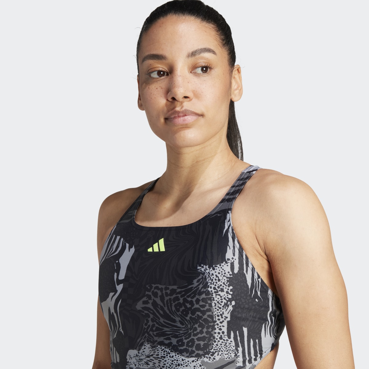 Adidas Allover Graphic Swimsuit. 7