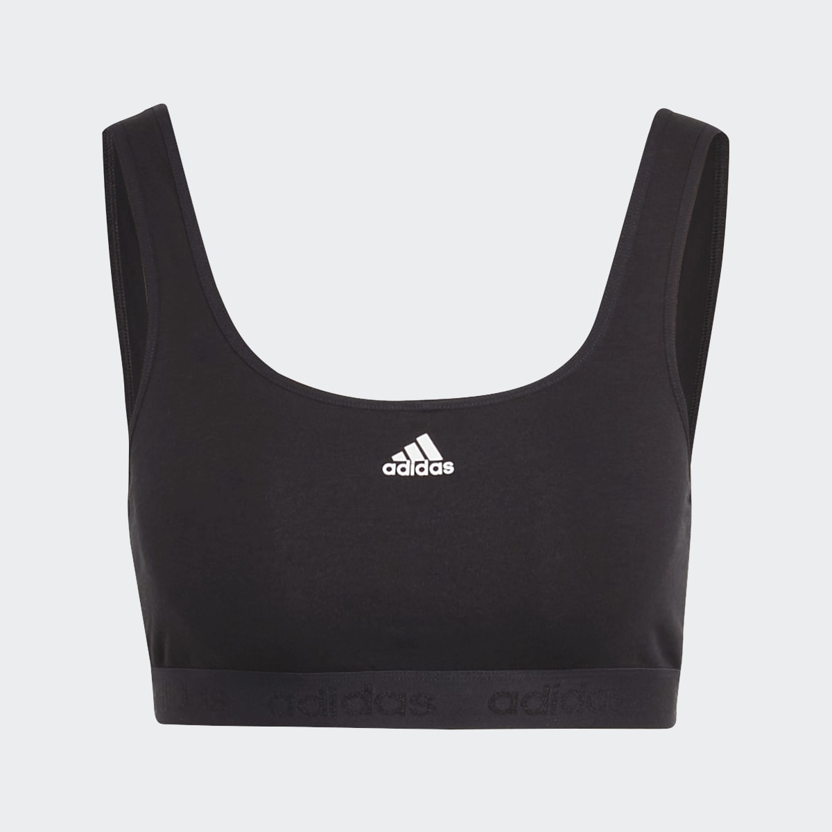 Adidas Active Comfort Flex Cotton Scoop Bralette. 5