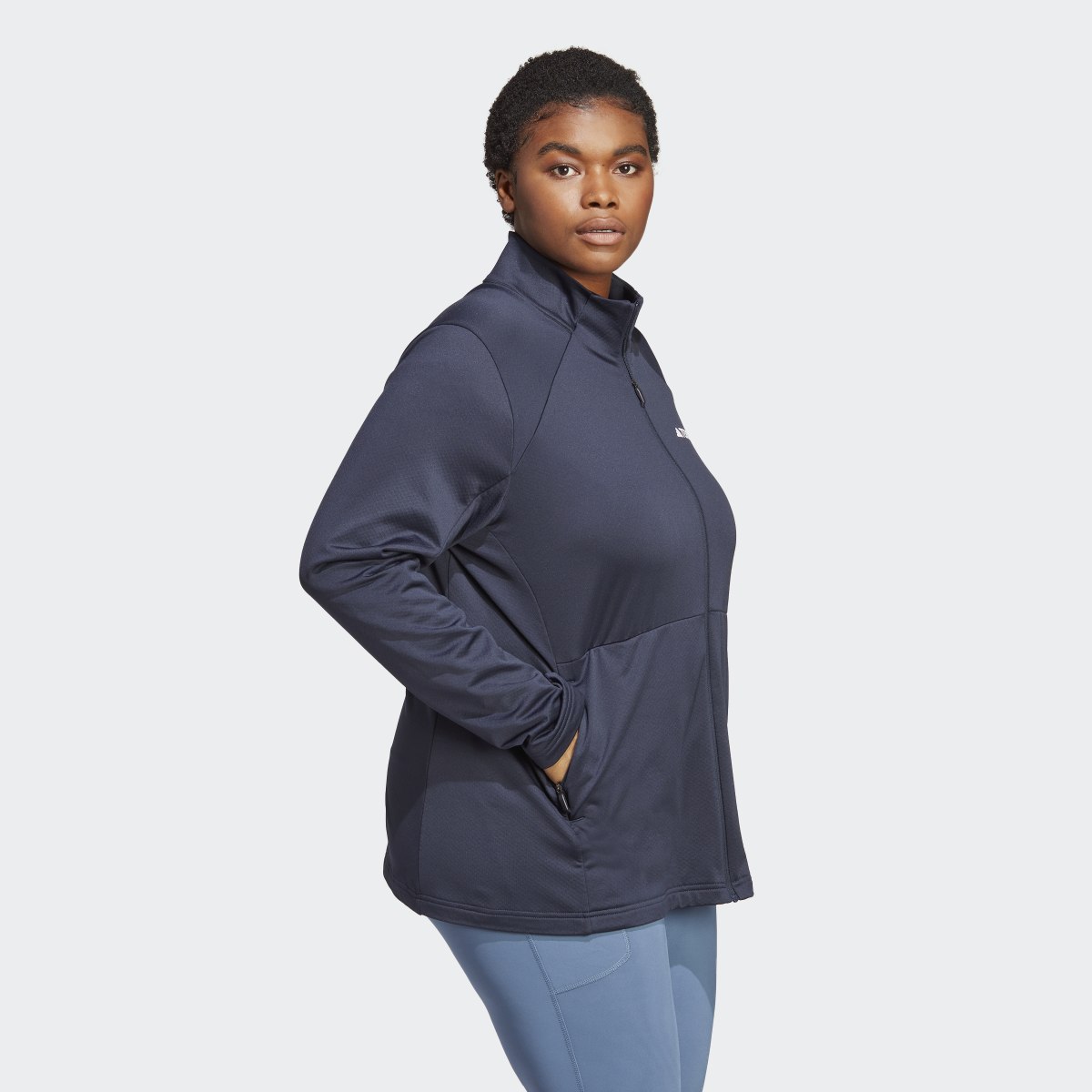 Adidas Terrex Multi Full-Zip Fleece Jacket (Plus Size). 4