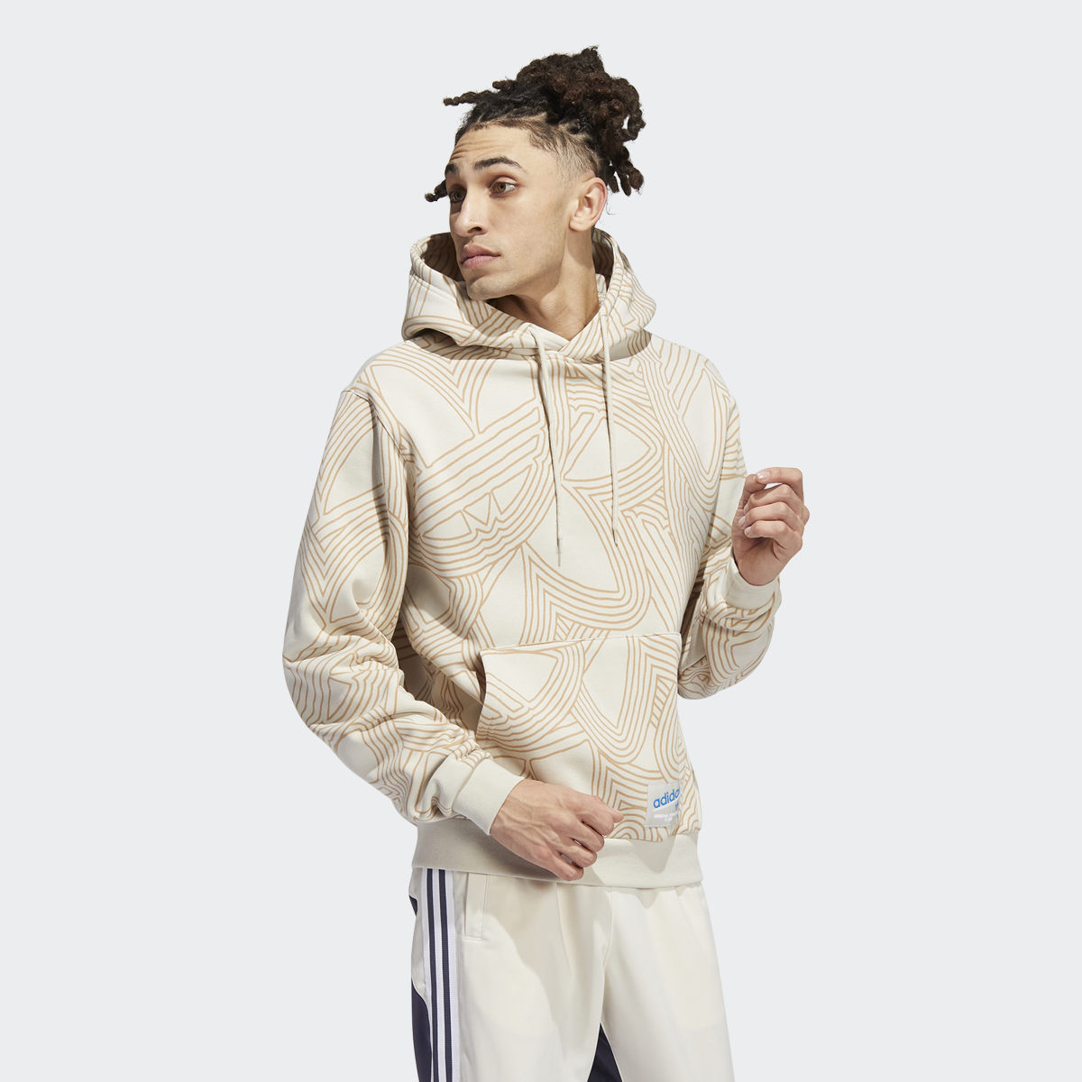 Adidas Hoodie Original Athletic Club Allover Print. 4