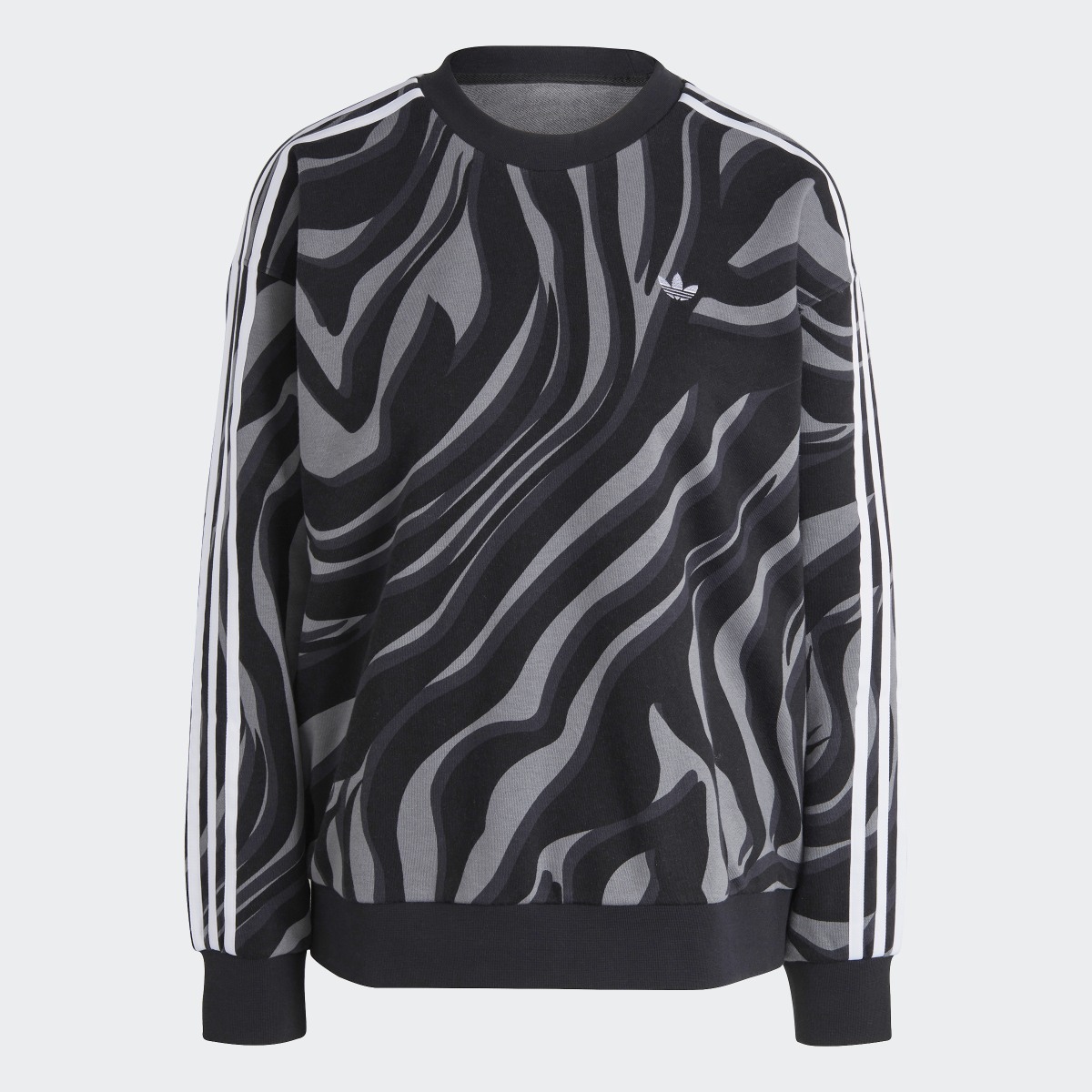 Adidas Abstract Allover Animal Print Sweatshirt. 5