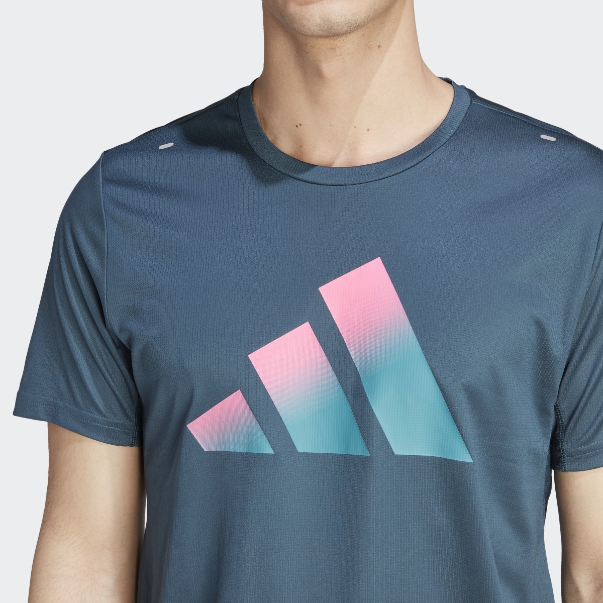 Adidas Run Icons 3 Bar Logo T-Shirt. 6