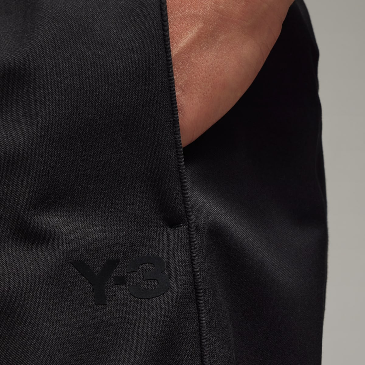 Adidas Y-3 Refined Woven Straight Leg Tracksuit Bottoms. 7