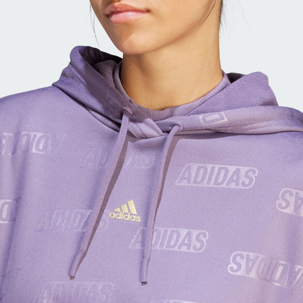 Adidas Camisola com Capuz em Fleece. 6