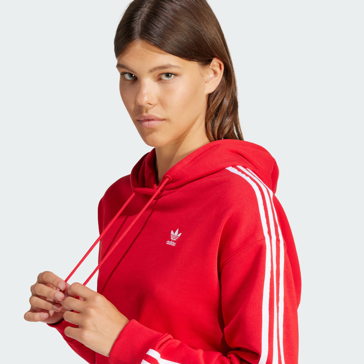 Adidas Adicolor 3-Stripes Short Hoodie. 7