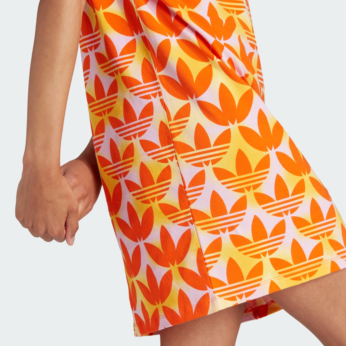 Adidas Trefoil Monogram Polo Dress. 7