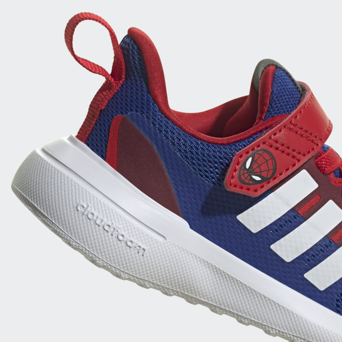 Adidas x Marvel FortaRun 2.0 Spider-Man Cloudfoam Sport Running Elastic Lace Top Strap Shoes. 9
