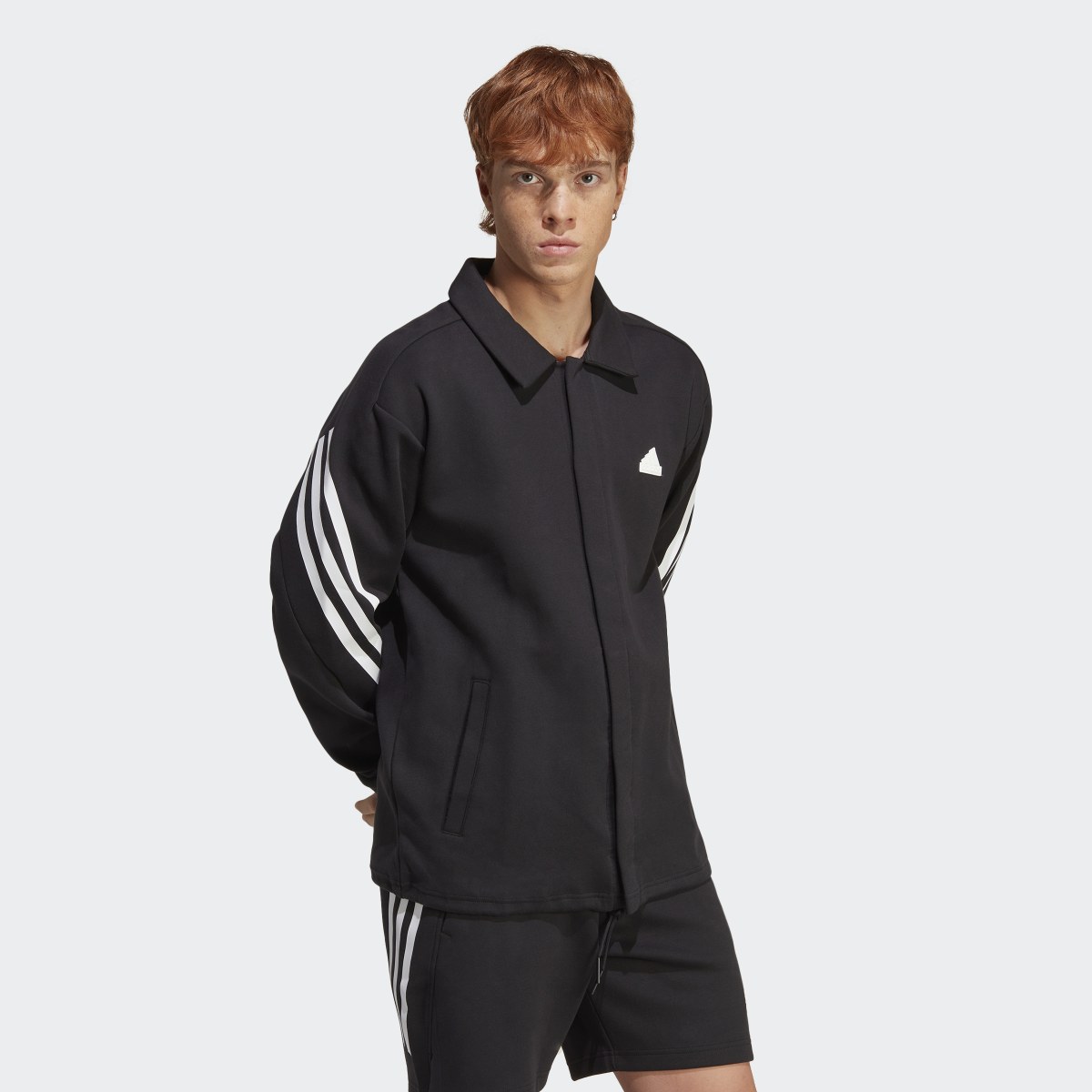 Adidas Future Icons 3-Stripes Coaches Jacket. 4