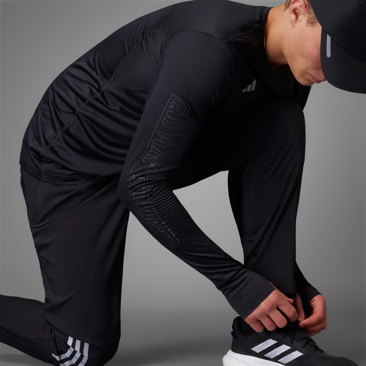 Adidas Global Running Long Sleeve T-Shirt. 7