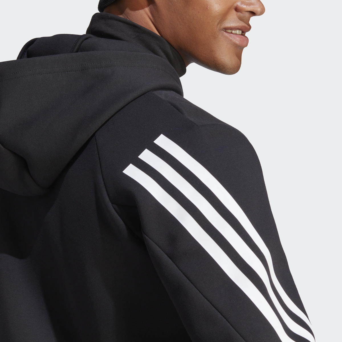 Adidas Veste à capuche entièrement zippée 3 bandes Future Icons. 8