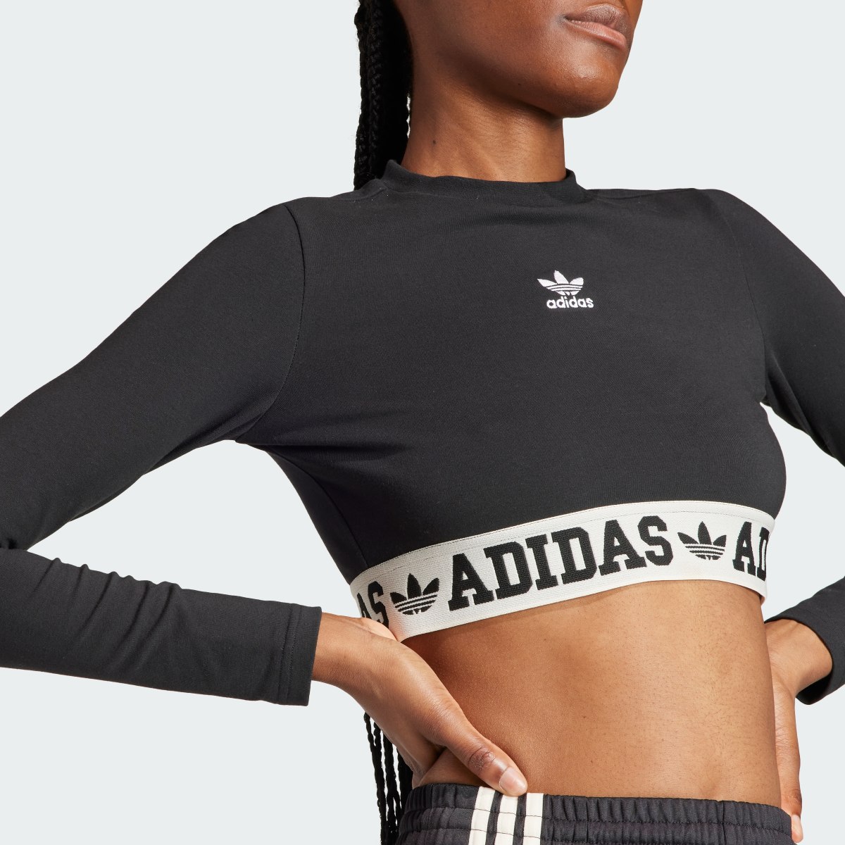 Adidas Neutral Court Graphic Long Sleeve T-Shirt. 7