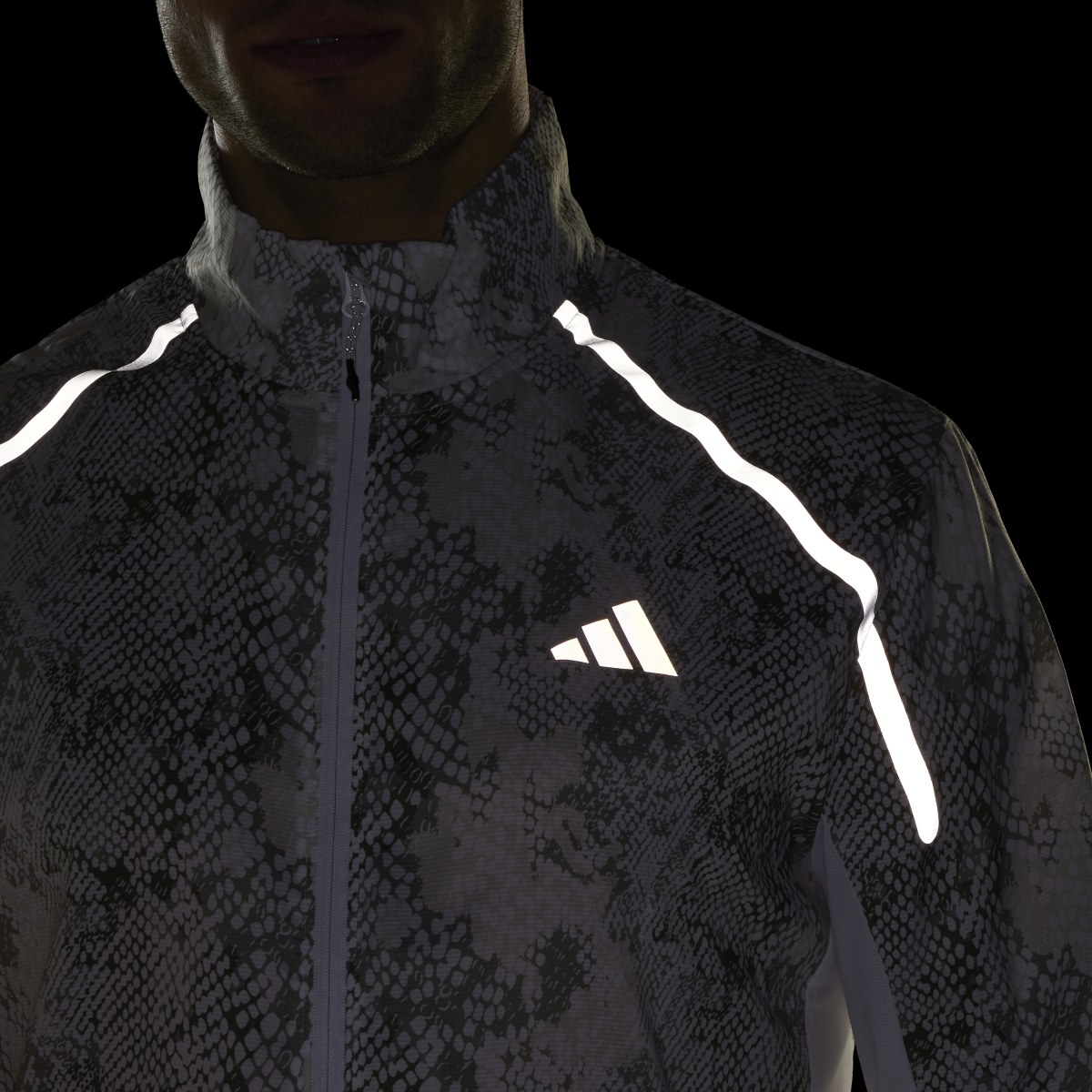 Adidas Allover Print Marathon Jacket. 7