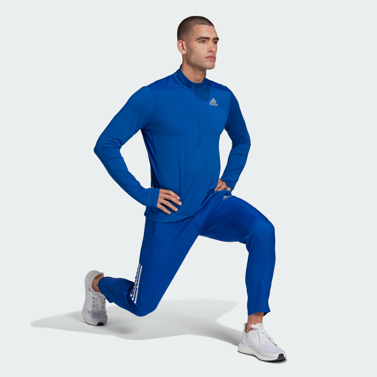 Adidas Own The Run 1/2 Zip Long Sleeve Tee. 4