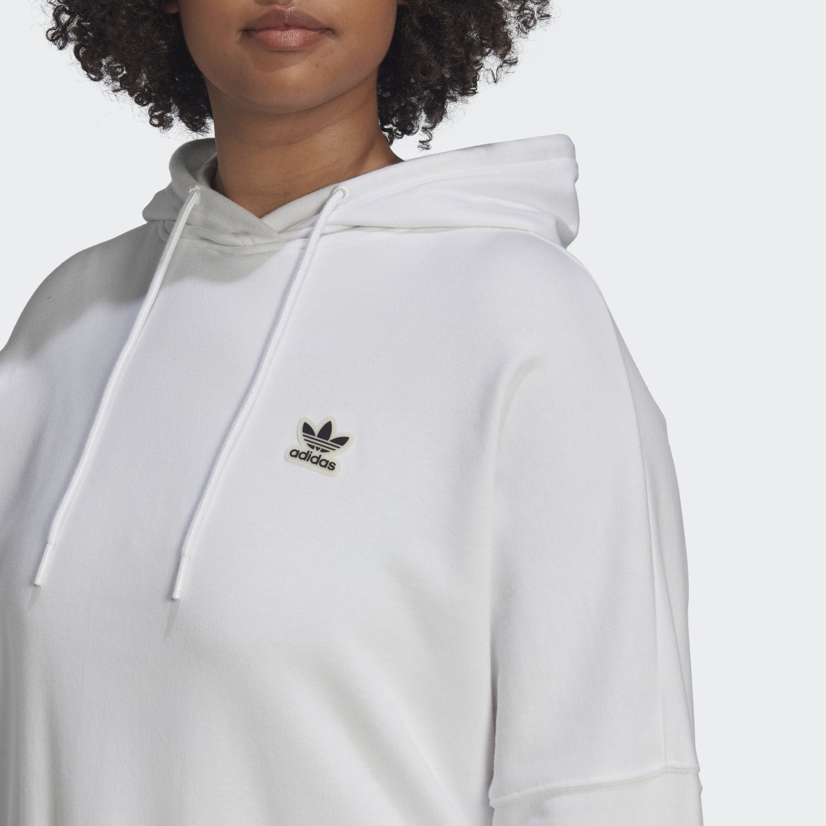 Adidas Camisola Curta com Capuz (Plus Size). 6