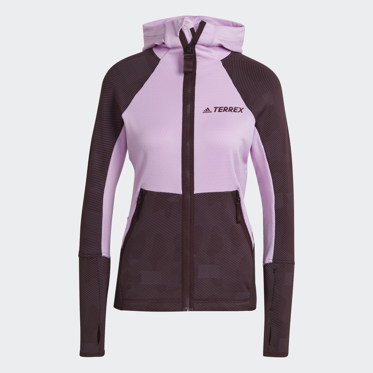 Adidas Chaqueta con capucha Terrex Tech Flooce Hiking Fleece. 5