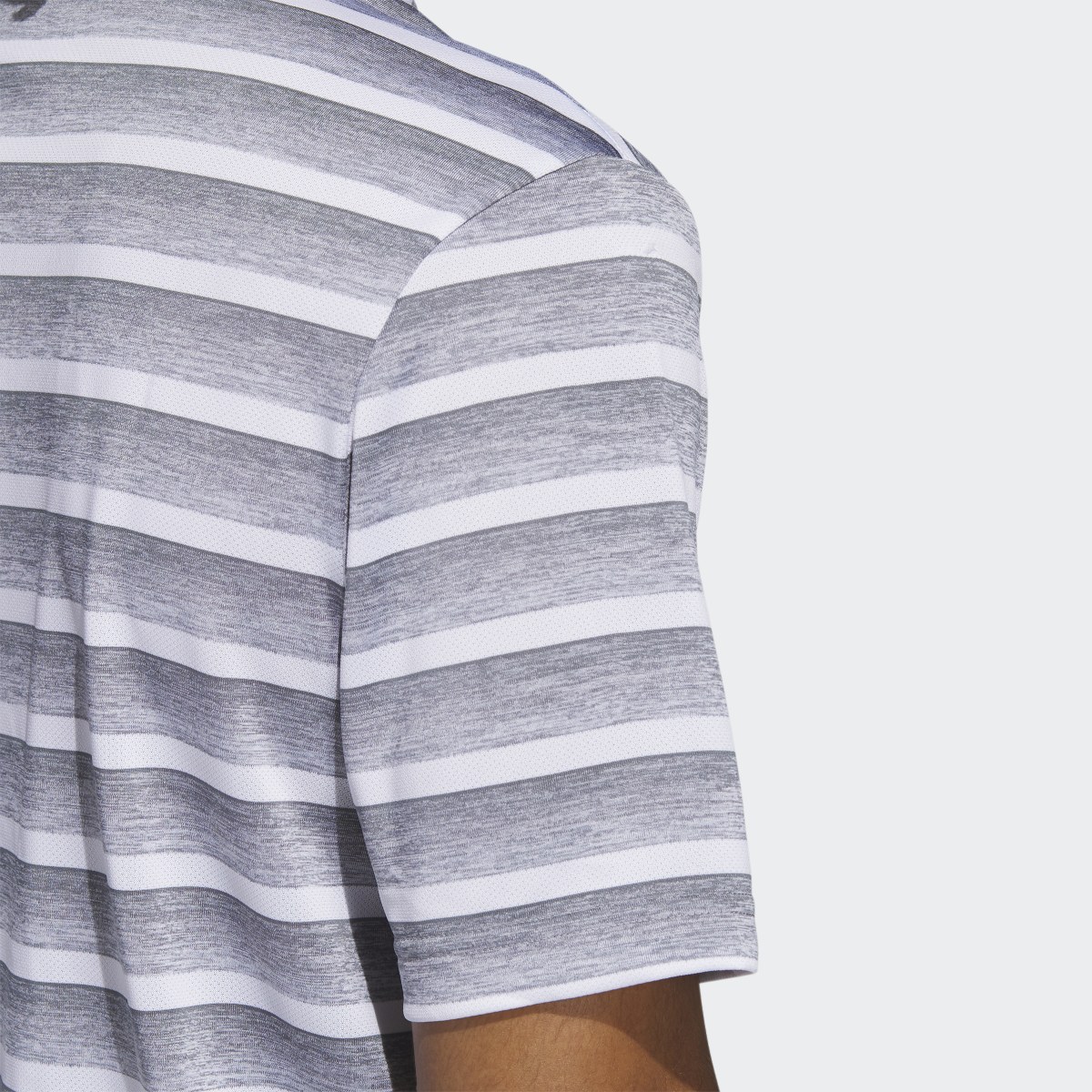 Adidas Two-Color Striped Polo Shirt. 6