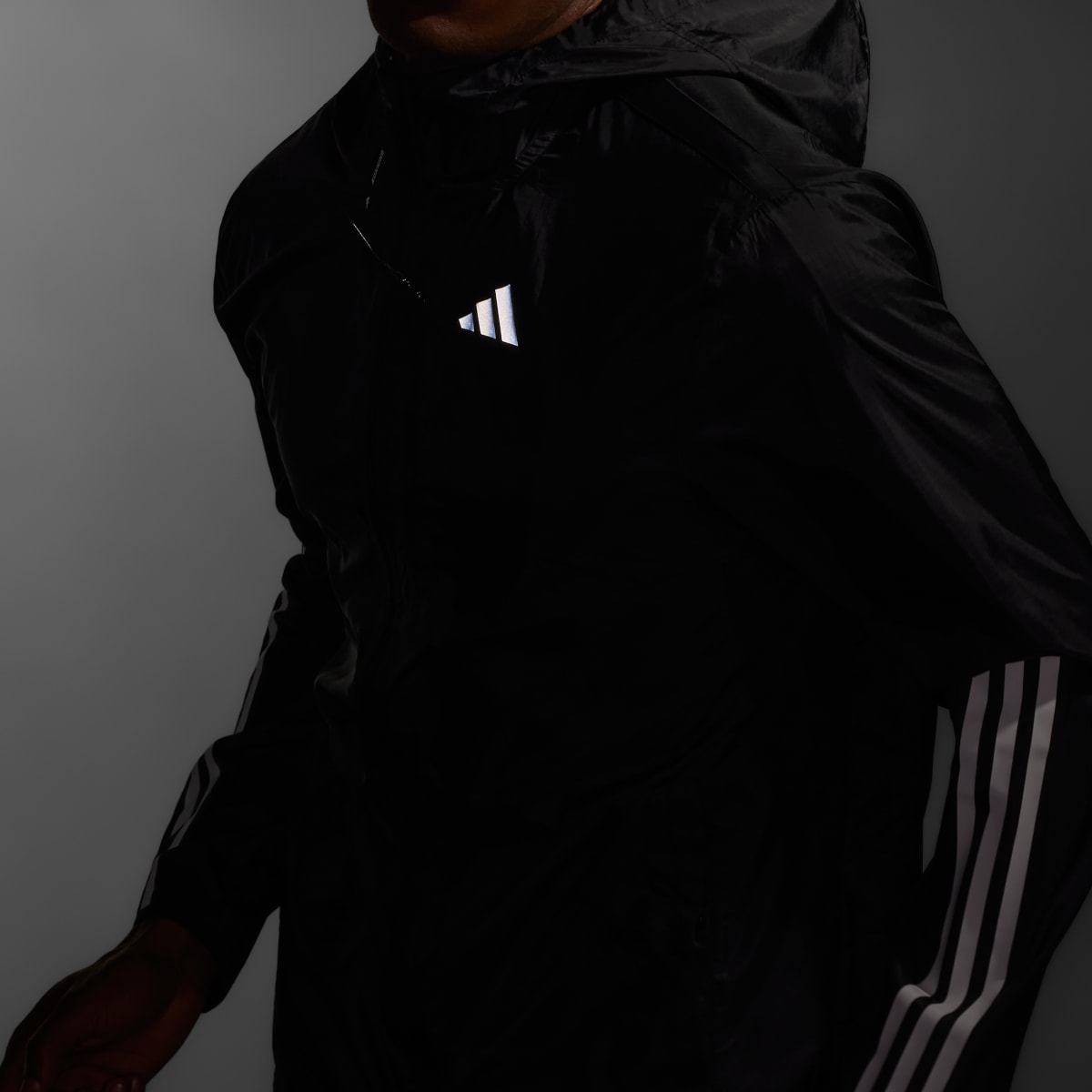 Adidas Own the Run 3-Stripes Jacket. 7