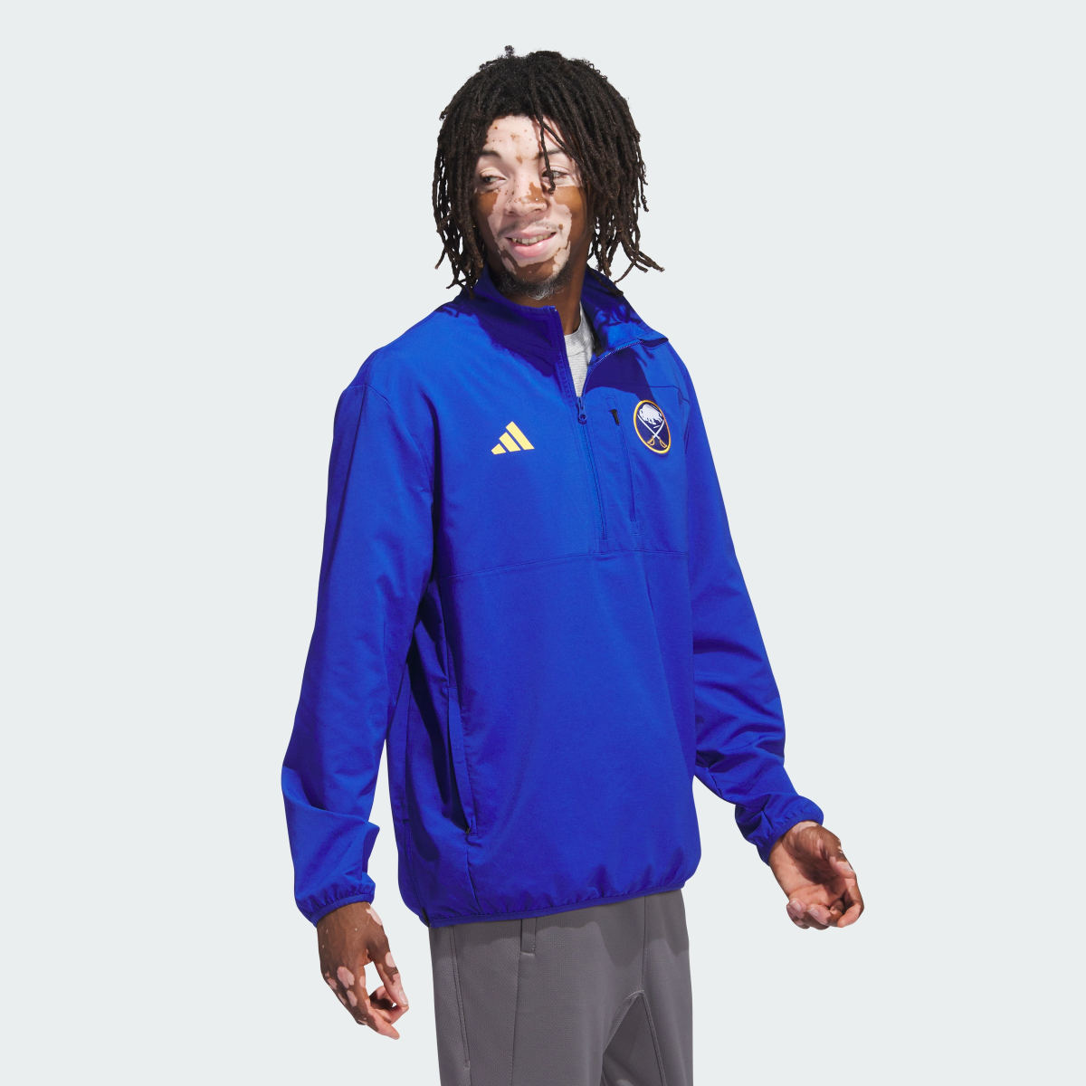 Adidas Sabres Fleece Top. 4