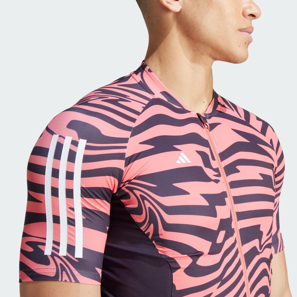 Adidas Essentials 3-Stripes Fast Zebra Cycling Jersey. 8