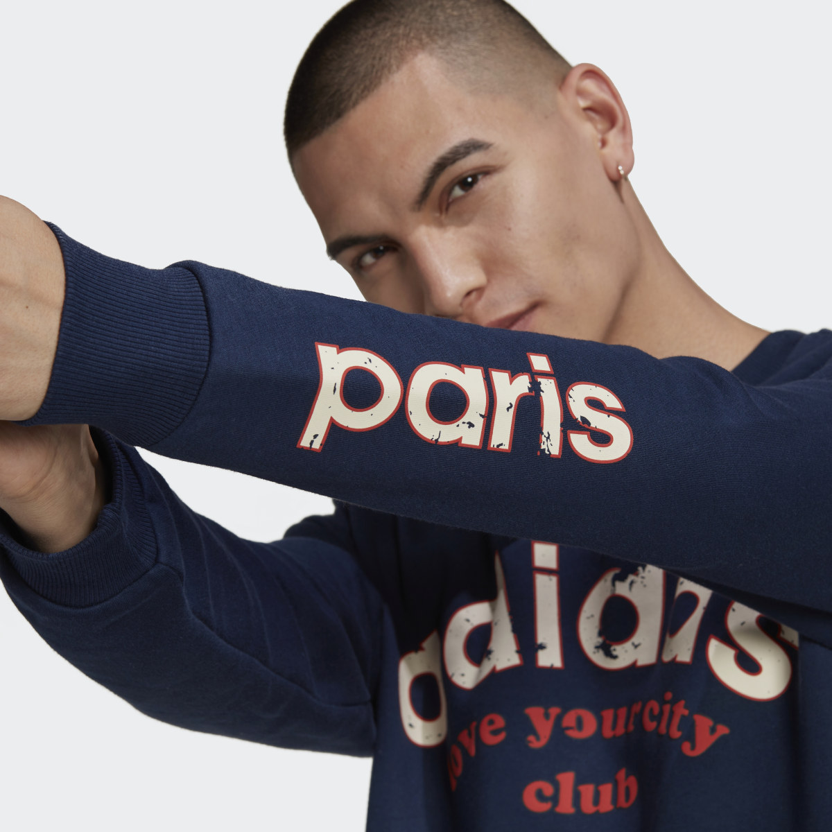 Adidas Paris Collegiate City Crew Sweatshirt. 7