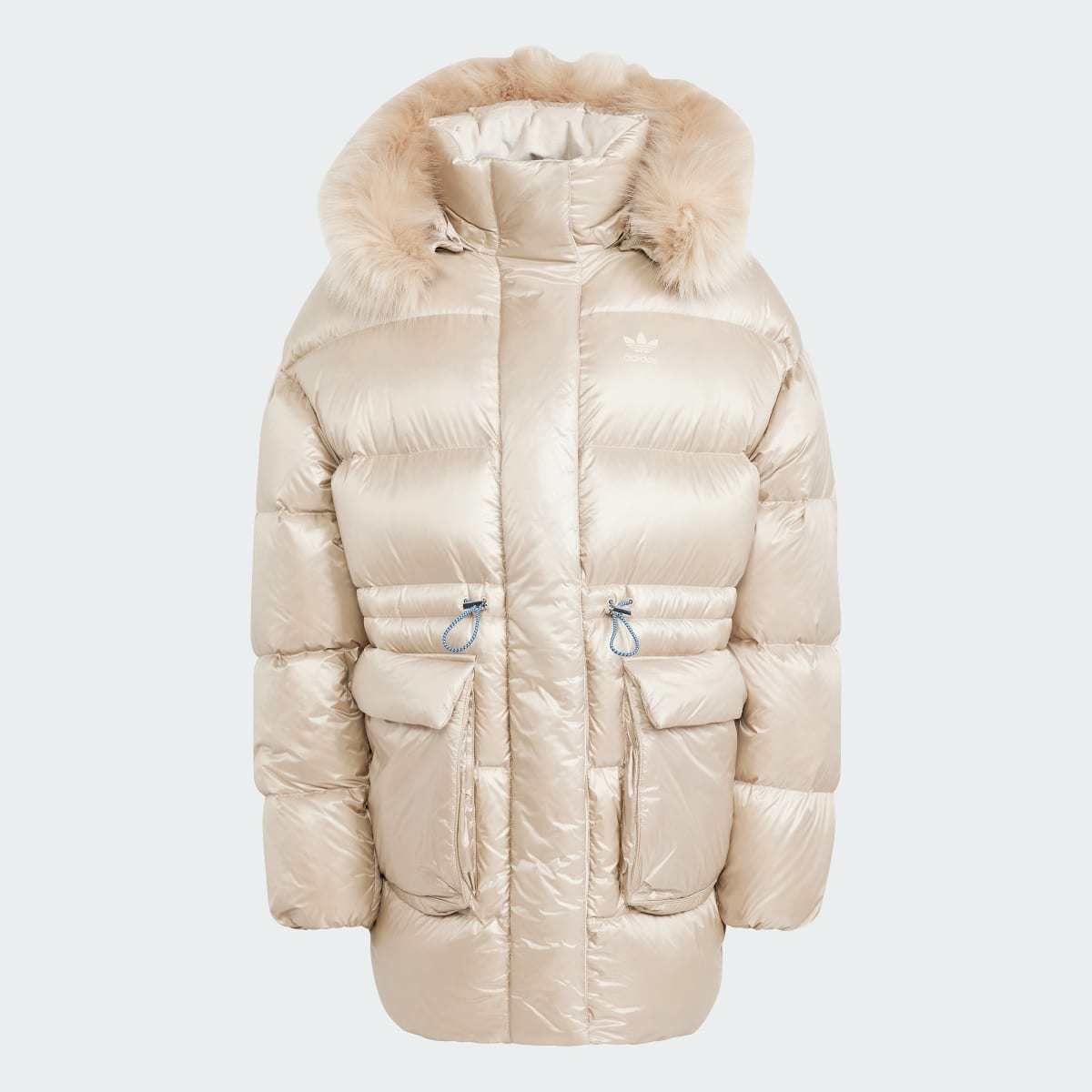 Adidas Puffed Long Fur Jacket. 5