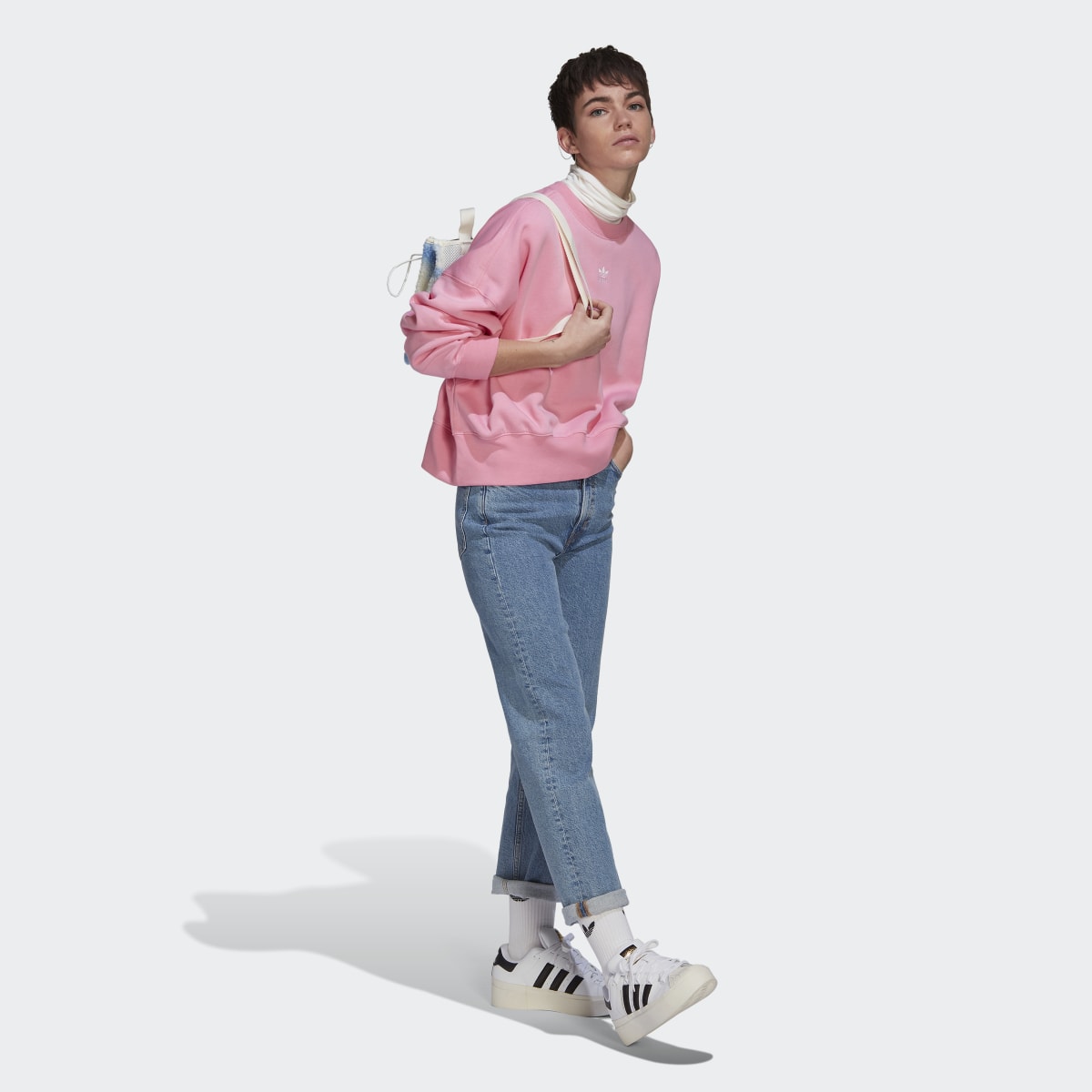 Adidas Sweatshirt em Fleece Adicolor Essentials. 5