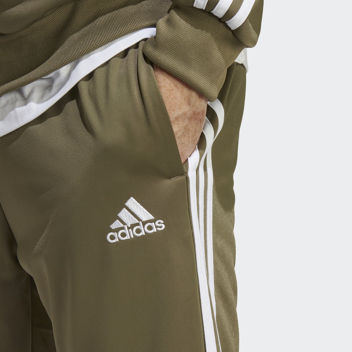 Adidas Basic 3-Streifen Tricot Trainingsanzug. 9