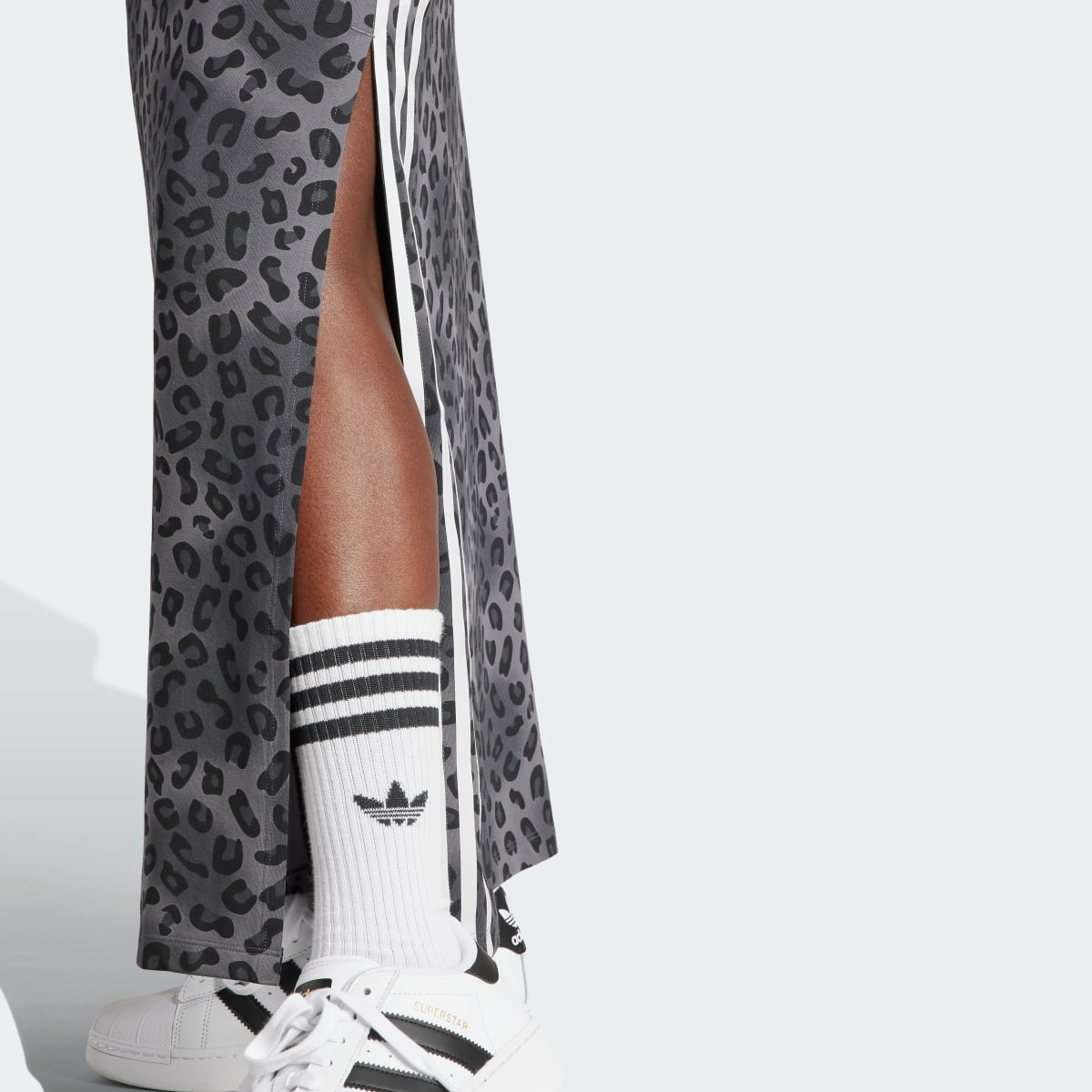 Adidas Originals Leopard Luxe 3-Stripes Maxi Dress. 7