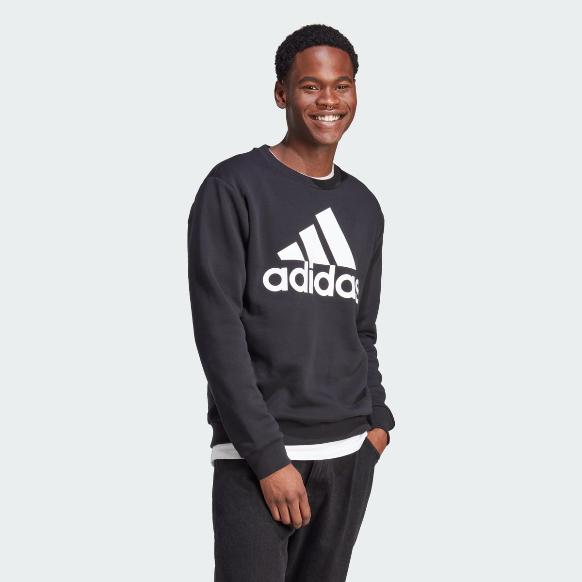 Adidas Essentials Fleece Big Logo Sweatshirt. 4