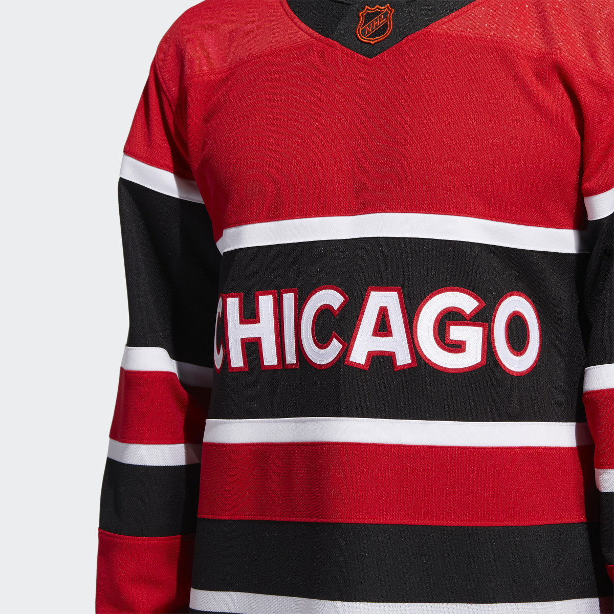 Adidas Blackhawks Authentic Reverse Retro Wordmark Jersey. 7