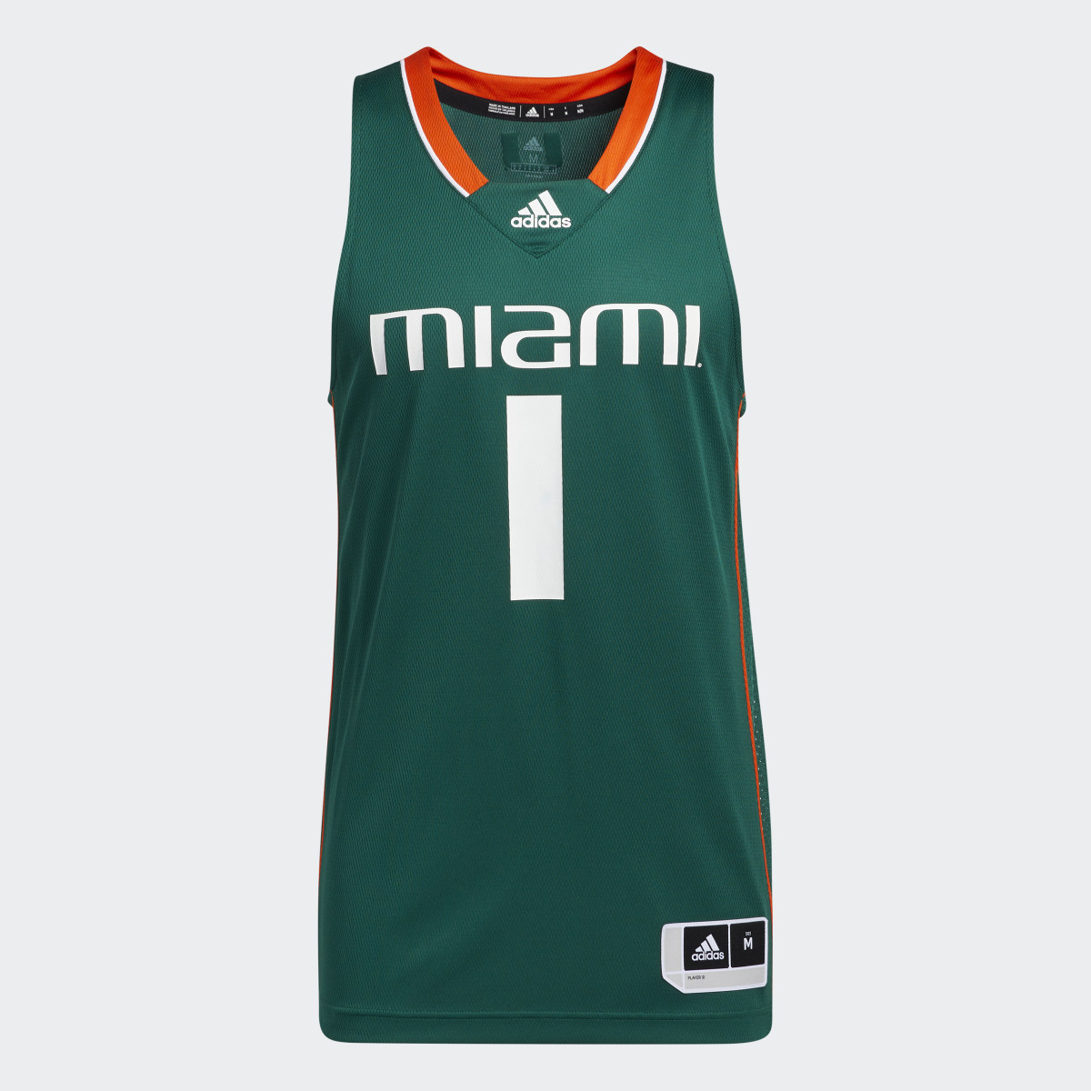 Adidas Hurricanes NCAA Swingman Jersey. 5