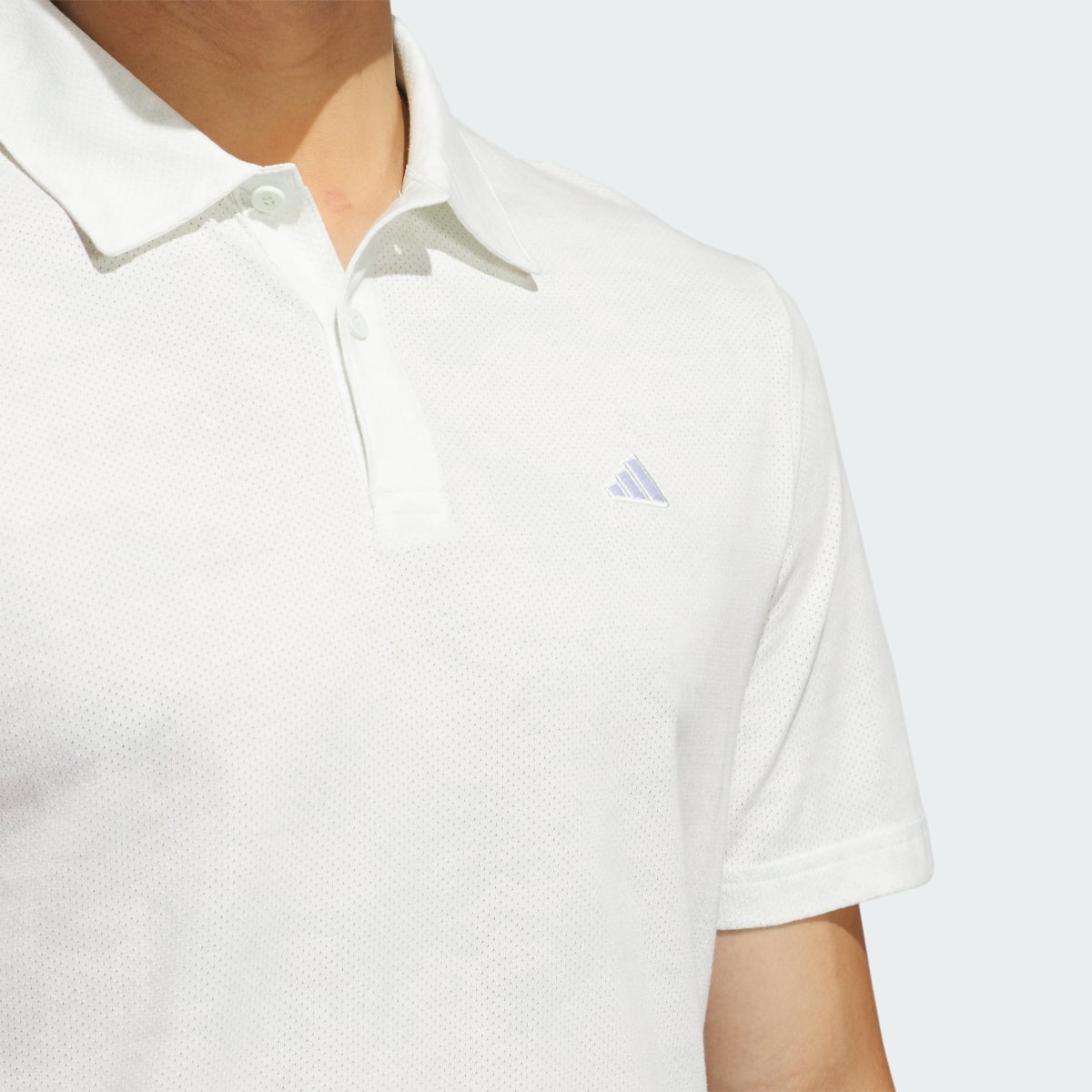 Adidas Playera Polo Estampada de Malla Go-To. 7