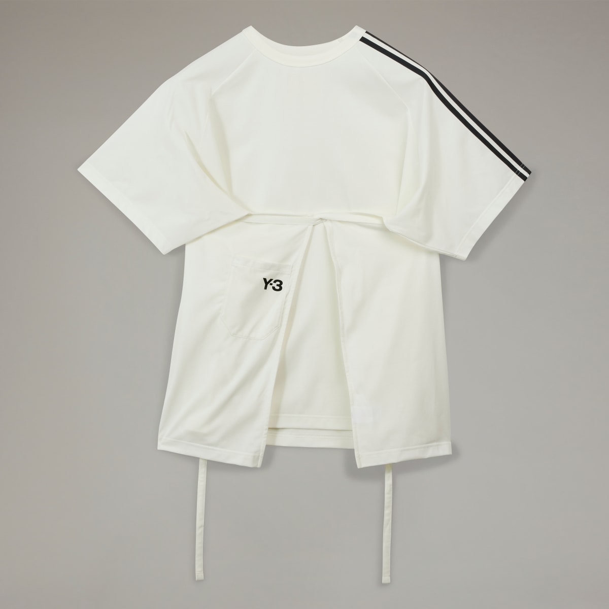 Adidas Y-3 Sail Closure Short Sleeve Tee. 5