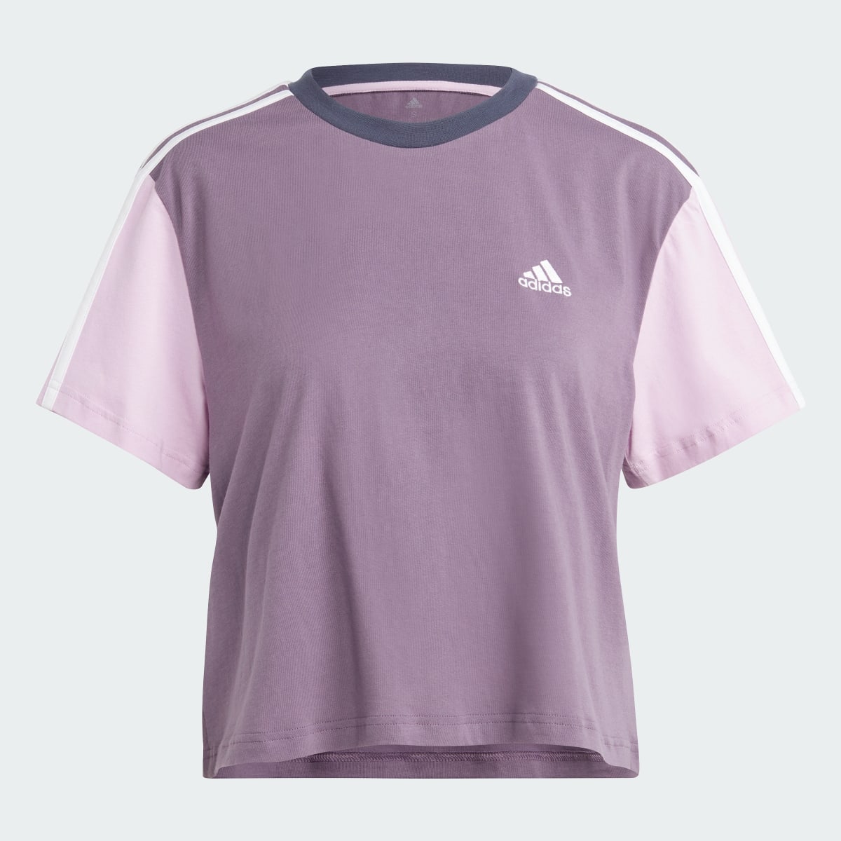 Adidas Essentials 3-Stripes Single Jersey Crop Top. 5