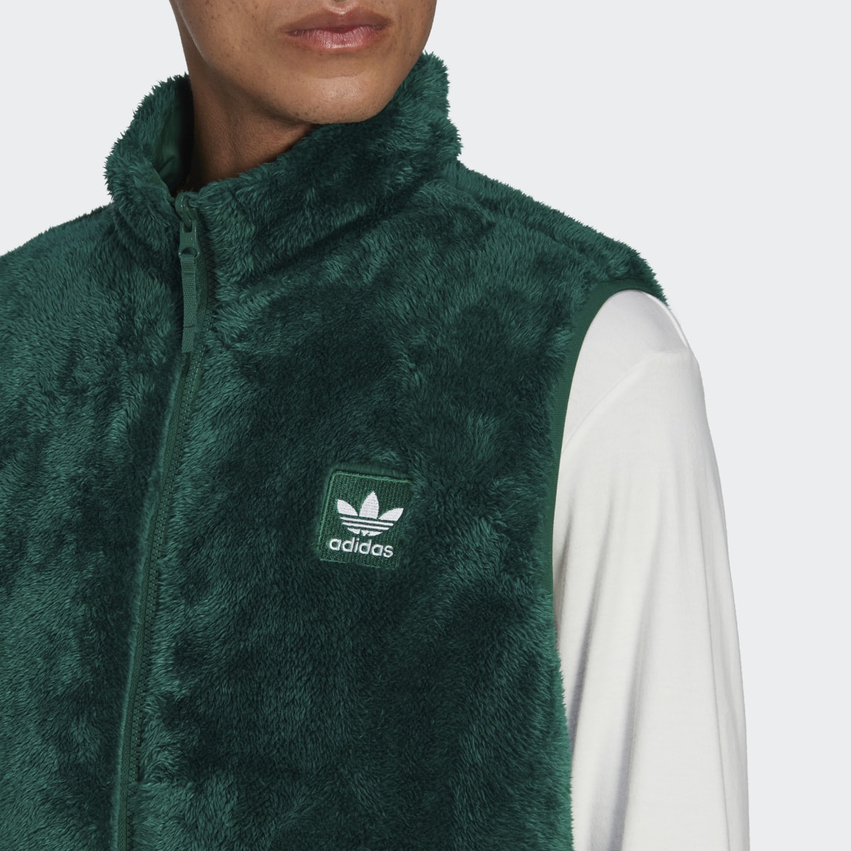 Adidas Colete Reversível em Fleece Aconchegante Essentials+. 7