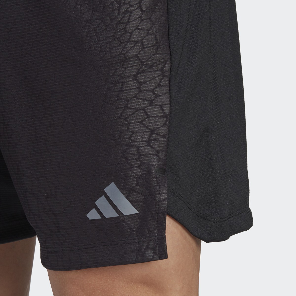 Adidas Workout PU Print Shorts. 5