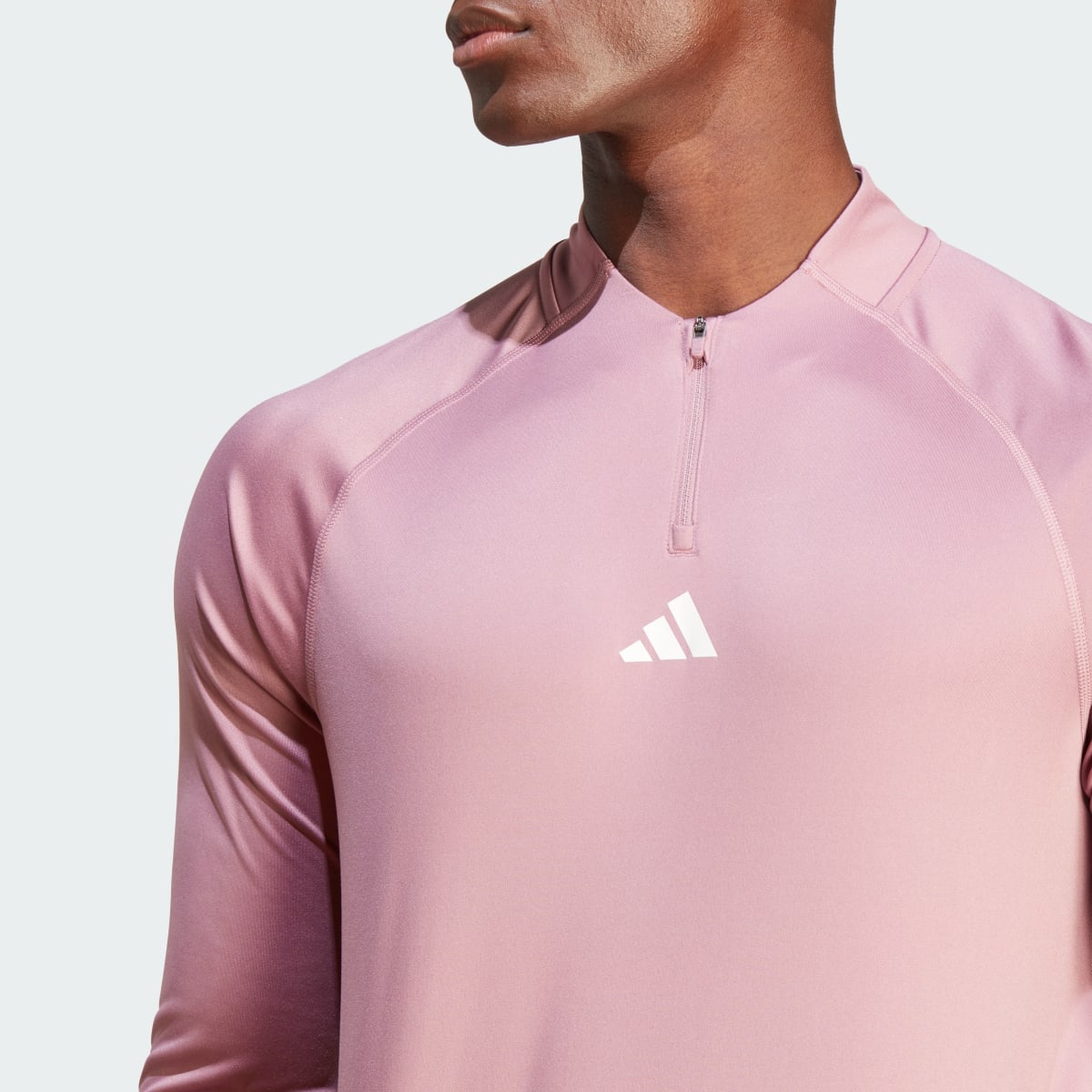 Adidas Gym Heat Quarter-Zip Long Sleeve Tee. 6