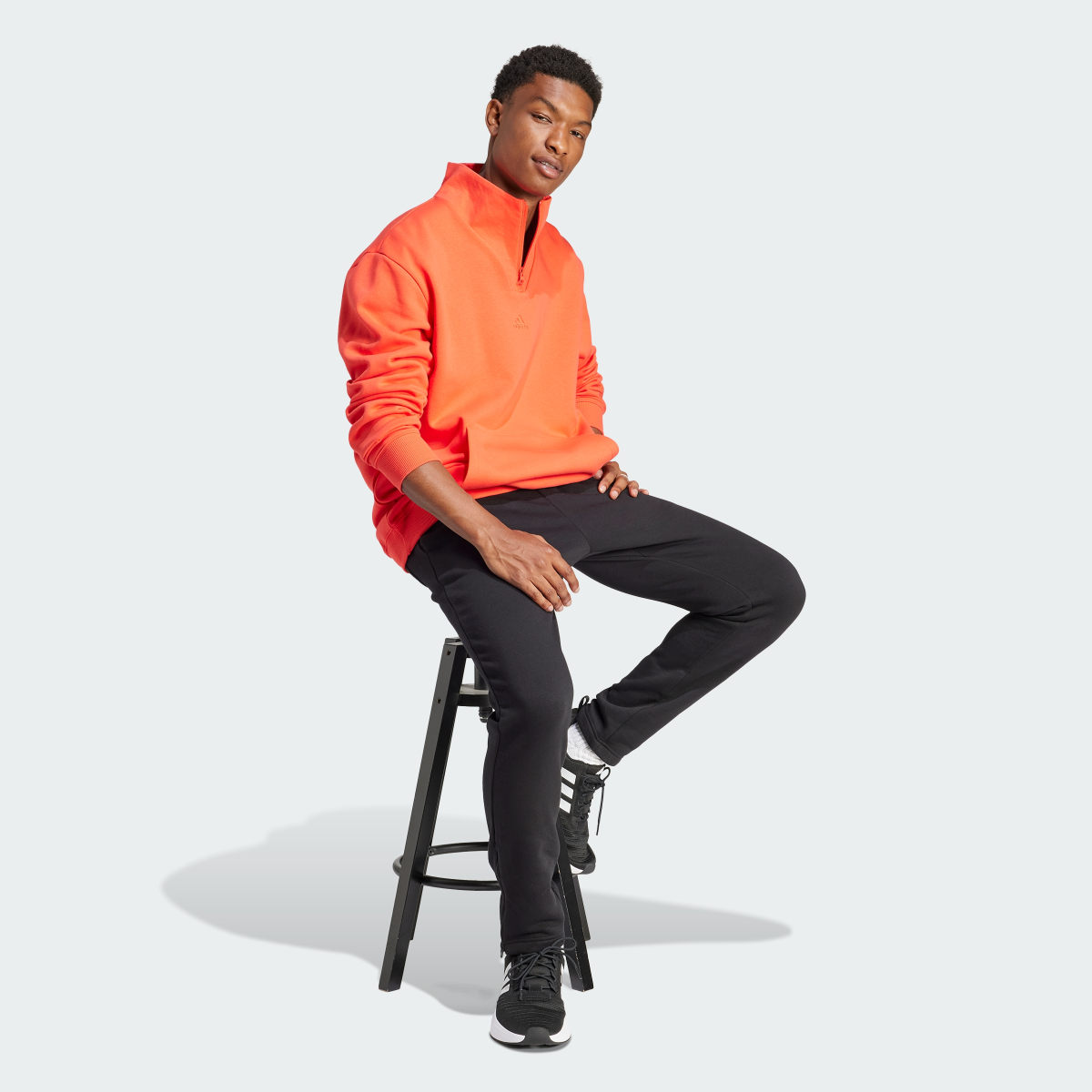 Adidas ALL SZN Fleece 1/4-Zip Sweatshirt. 4