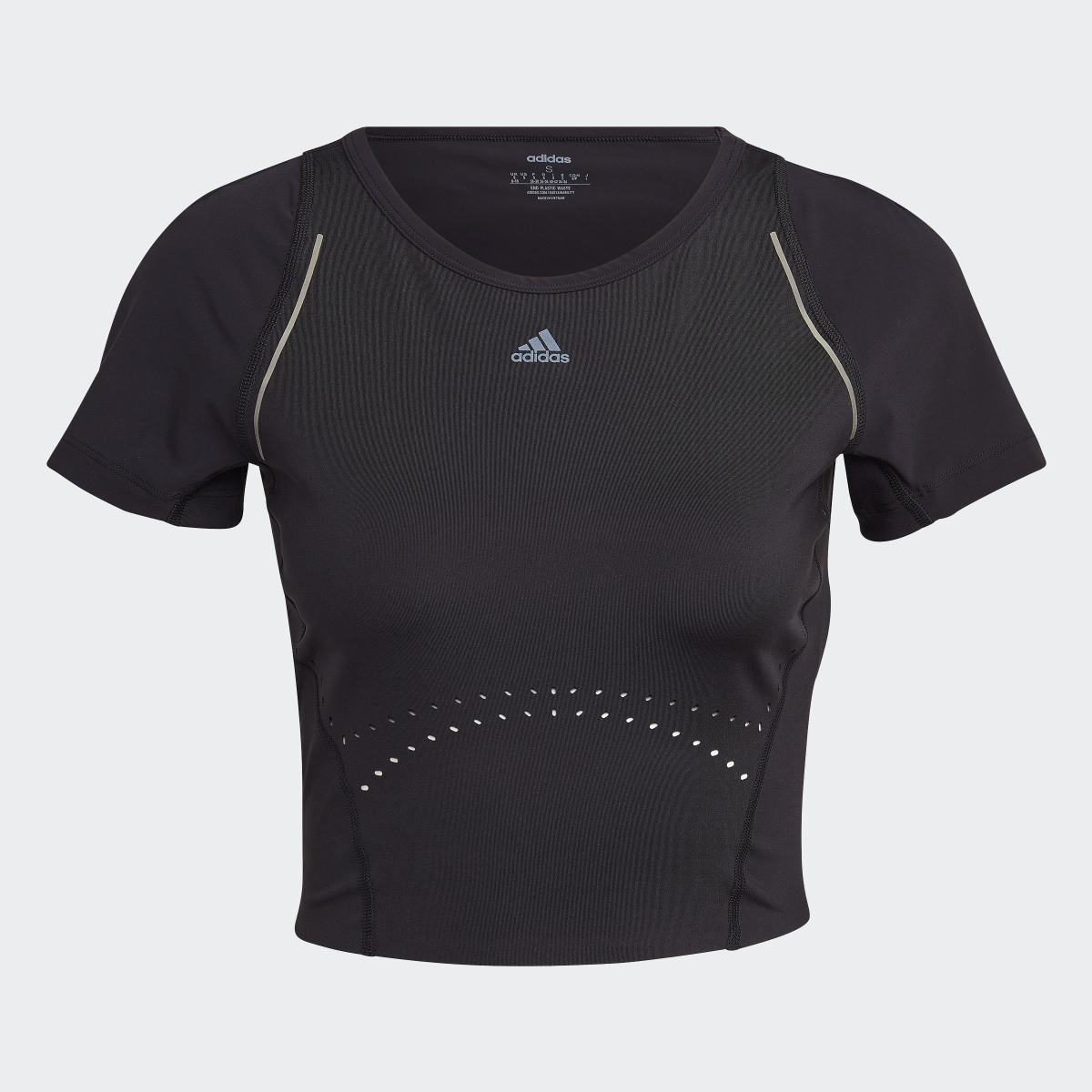 Adidas HIIT 45 Seconds Crop Tee. 5