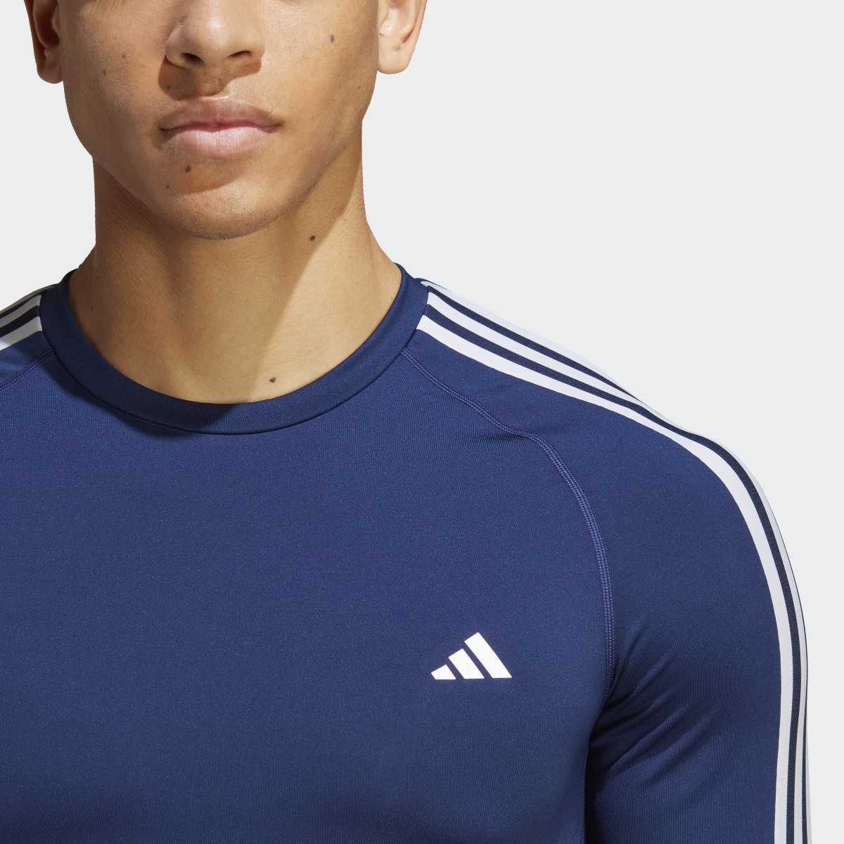 Adidas Techfit 3-Stripes Training Long Sleeve Tee. 6