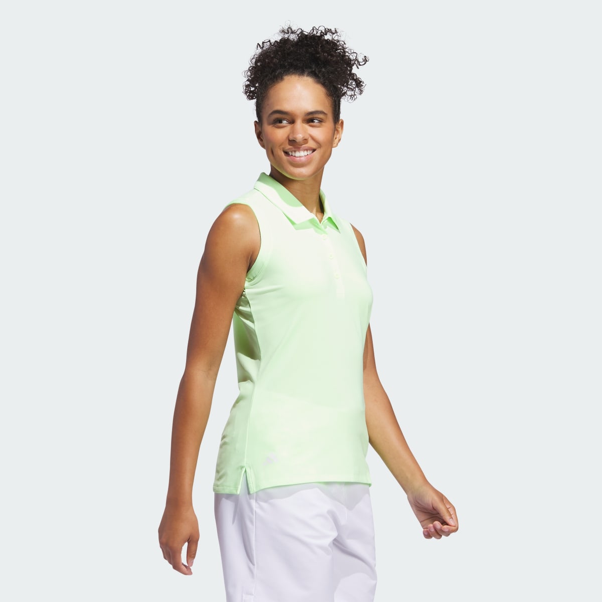 Adidas Ultimate365 Solid Sleeveless Polo Shirt. 4