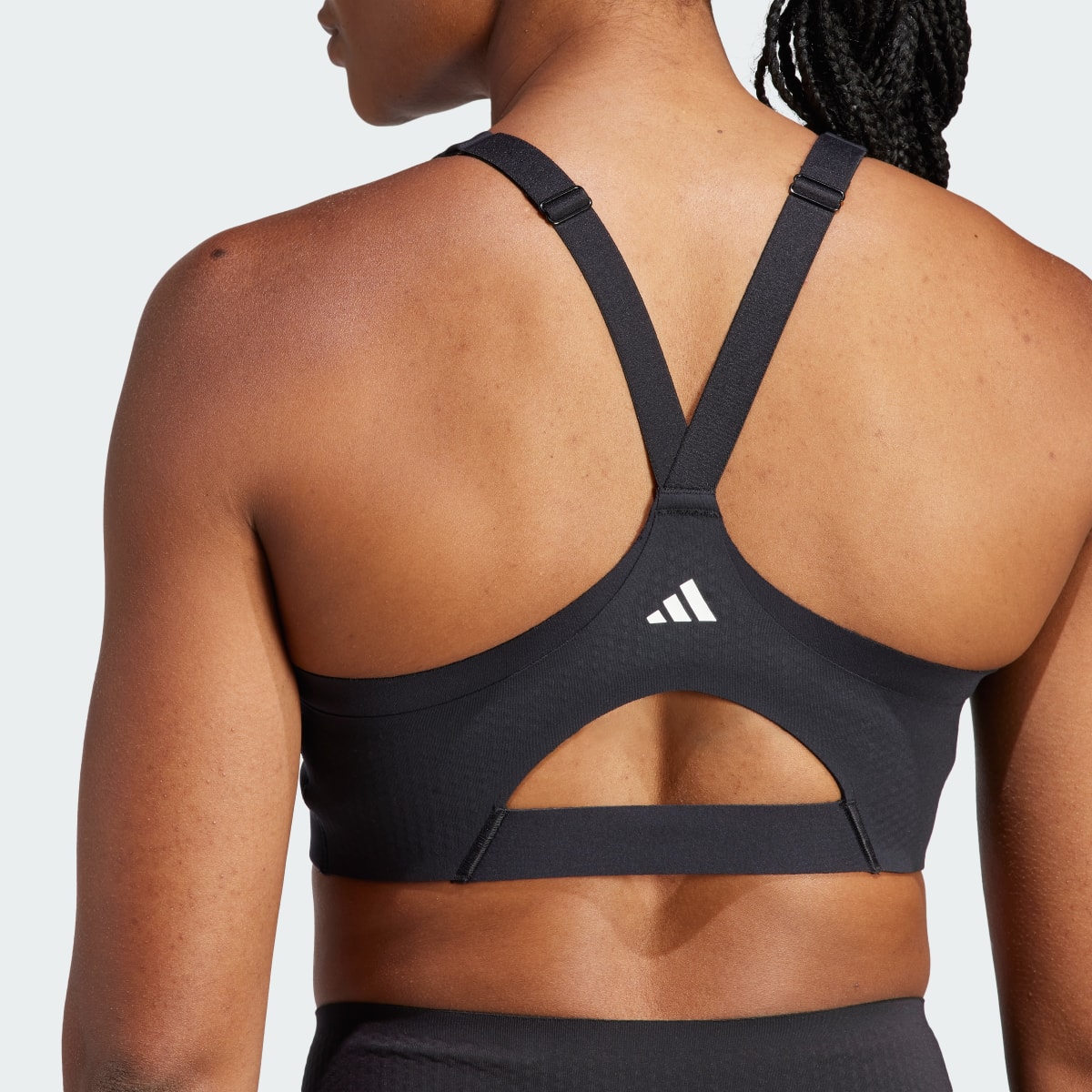 Adidas Brassière zippée maintien fort TLRD Impact Luxe. 10