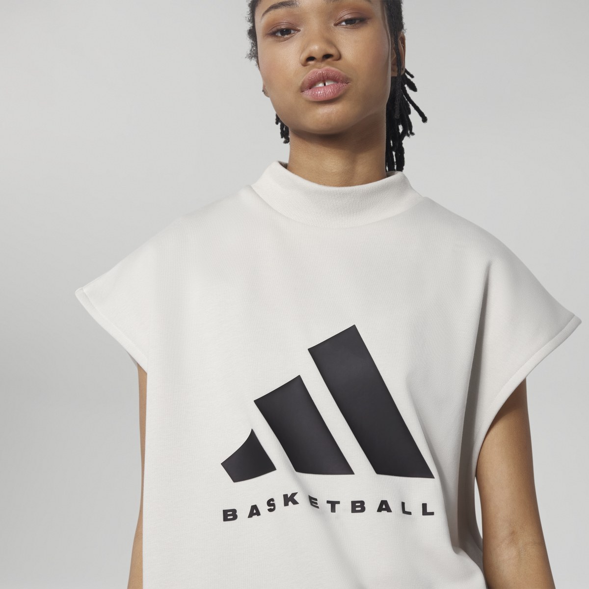 Adidas Basketball Sleeveless Sweatshirt. 5
