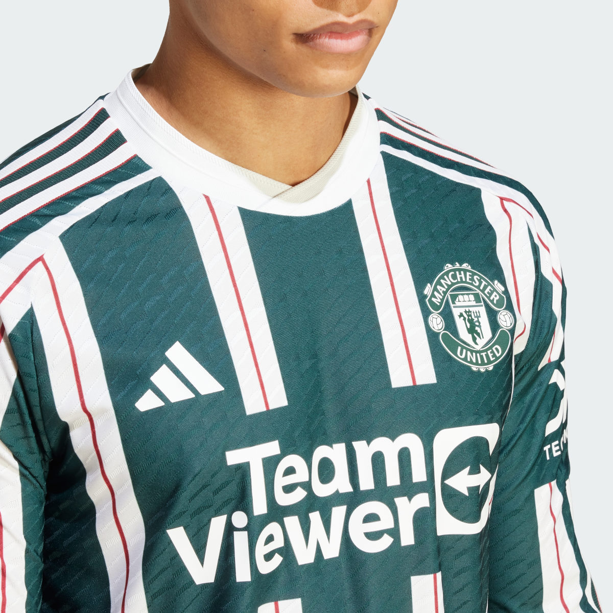 Adidas Camisola Alternativa Oficial de Manga Comprida 23/24 do Manchester United. 7