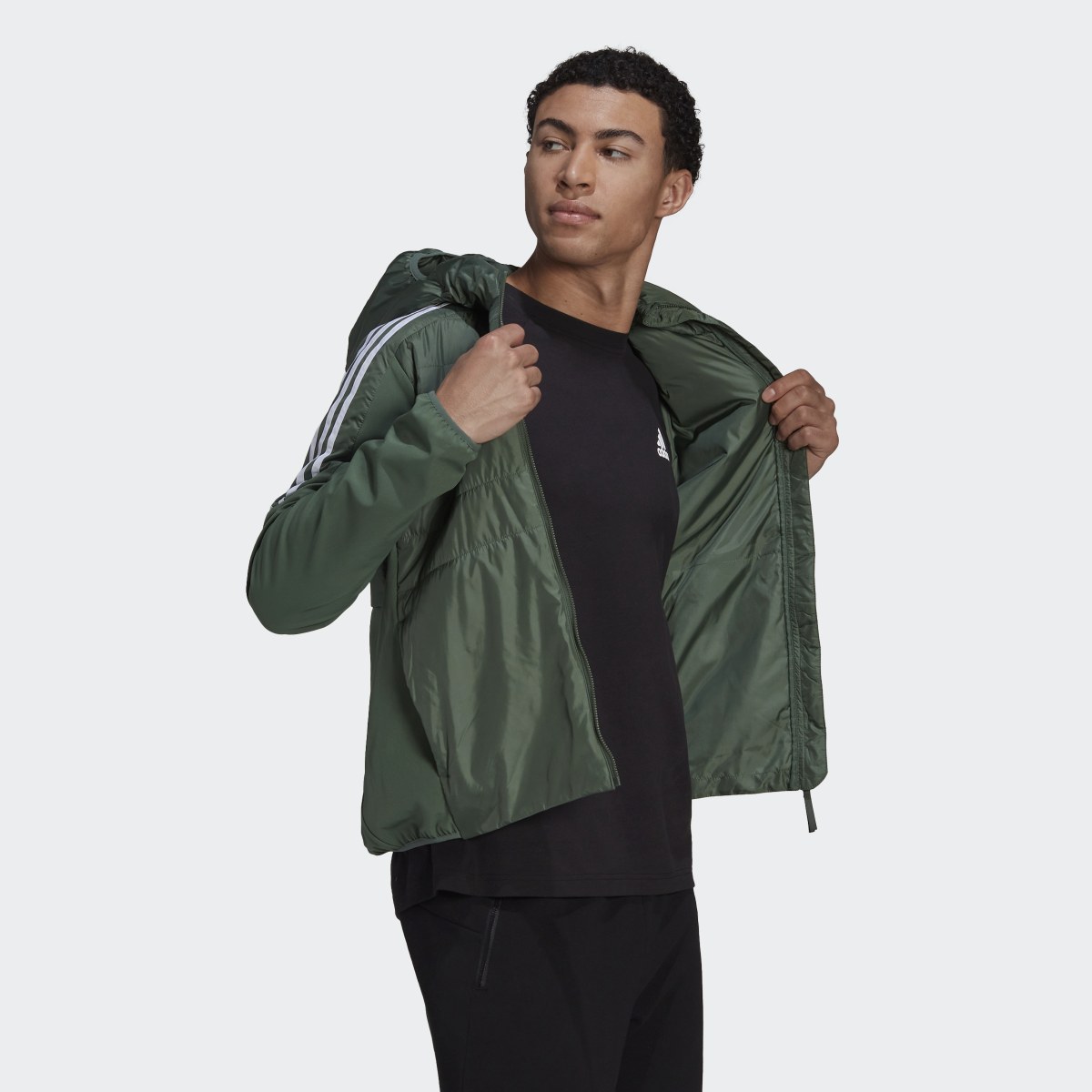 Adidas Essentials Insulated Hooded Hybrid Jacket. 4